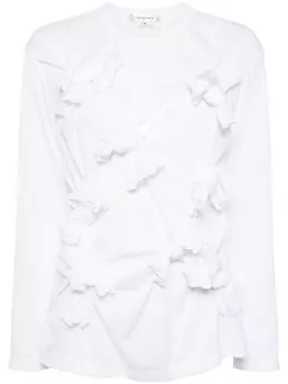 Comme Des Garons свитер с бантом, белый