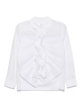 Comme des Garons TAO рубашка с оборками, белый
