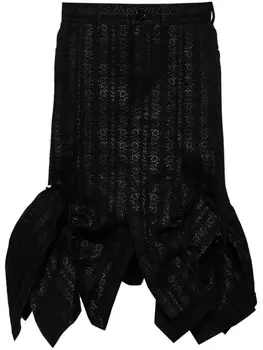 Comme des Garons TAO юбка со сборками, черный