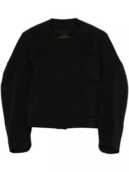 Comme Des Garons укороченный жакет с приспущенными плечами, черный