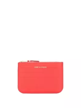 Comme Des Garons Wallet фактурный кошелек Intersection, красный