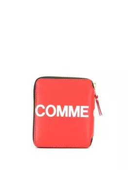 Comme Des Garons Wallet кошелек на молнии с логотипом, красный