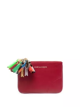 Comme Des Garons Wallet кошелек на молнии, красный