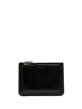 Comme Des Garons Wallet кошелек на молнии с карманами, черный