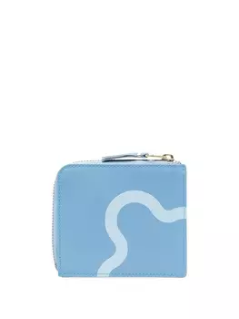 Comme Des Garons Wallet кошелек Ruby Eyes с круговой молнией, синий