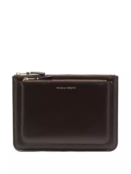 Comme Des Garons Wallet кошелек с двумя отделениями, коричневый
