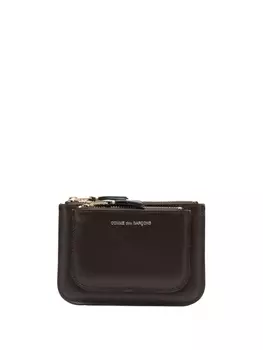 Comme Des Garons Wallet кошелек с двумя отделениями, коричневый