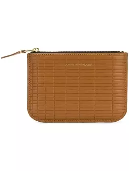 Comme Des Garons Wallet кошелек с тиснением логотипа, коричневый
