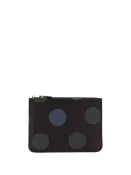 Comme Des Garons Wallet кошелек в горох, черный