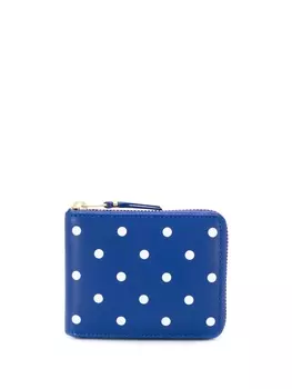 Comme Des Garons Wallet кошелек в горох, синий
