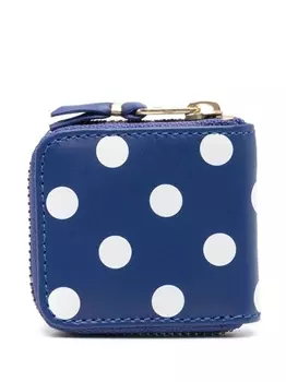 Comme Des Garons Wallet кошелек в горох, синий