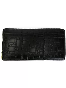 Comme Des Garons Wallet кошелёк 'Embossed Logo', черный