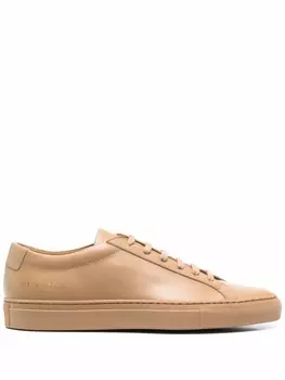 Common Projects глянцевые кеды на шнуровке, коричневый