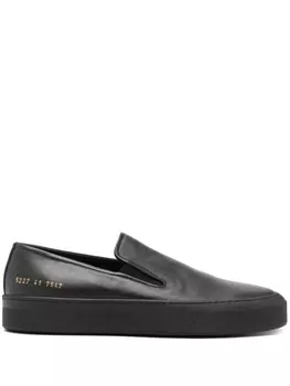Common Projects кожаные слипоны, черный