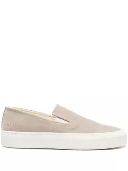 Common Projects кожаные слипоны, серый