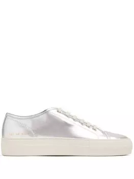 Common Projects кроссовки Tournament Low с эффектом металлик, серебристый