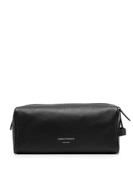 Common Projects несессер с логотипом, черный