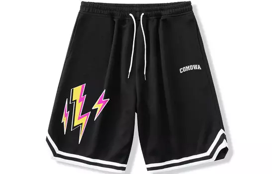 COMOWA Баскетбольные шорты унисекс, Белый [Обновленная версия]