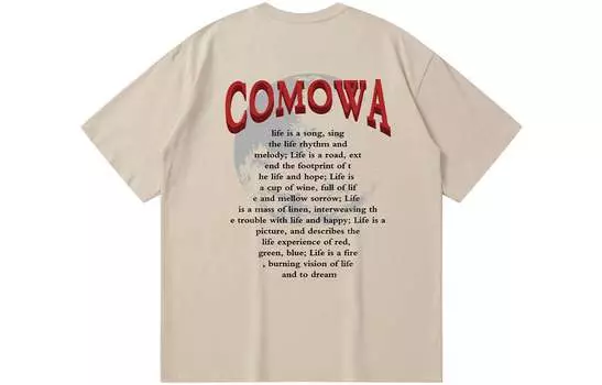 COMOWA футболка унисекс, Бежевый