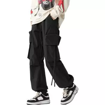 COMOWA повседневные брюки унисекс, Бежевый/Серый