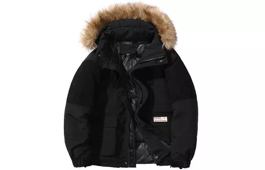 COMOWA стеганая куртка унисекс, Хаки [съемный капюшон]