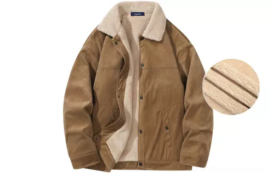 COMOWA стеганая куртка унисекс, Серый [утолщенная овечья шерсть]