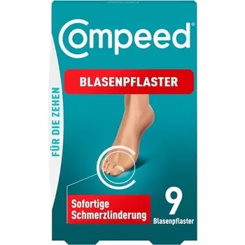 Compeed блистерные пластыри для пальцев ног — очень маленькие гидроколлоидные пластыри для волдырей на пальцах ног, 9 шт.