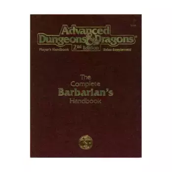 Complete Barbarian's Handbook (1st Printing), Advanced Dungeons & Dragons (2nd Edition) - Player's Guides & Books, мягкая обложка