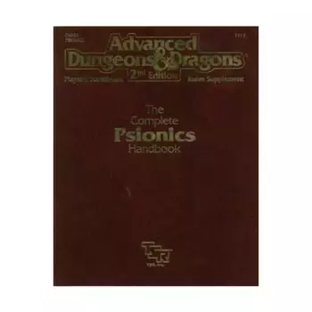 Complete Psionics Handbook (1st Printing), Advanced Dungeons & Dragons (2nd Edition) - Player's Guides & Books, мягкая обложка