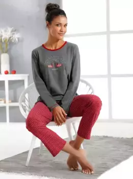 Comtessa пижама, цвет Grau-Meliert-Rot
