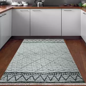 Conceptum Hypnose, F5081 - Бирюзовый, Ковер, бирюзовый, 100 х 300 см