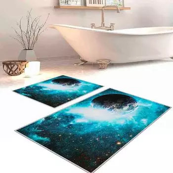 Conceptum Hypnosis, 2Lipbny113, набор ковриков для ванной (2 шт.), белый, 60 x 100 см Conceptum Hypnose