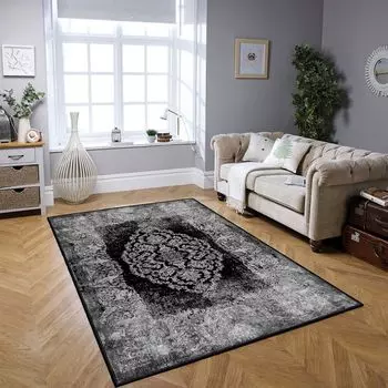 Conceptum Hypnosis, Woobtny079, ковер, черный, 50 x 80 см Conceptum Hypnose