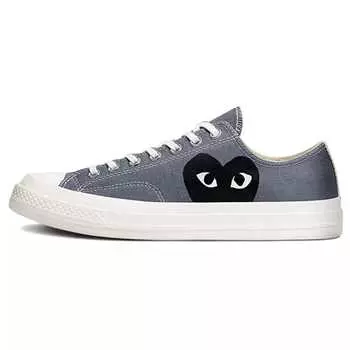 Converse Chuck 70 CDG OX стальной серый/Egret-черный 171849C мужские кеды