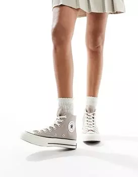 Converse – Chuck 70 Hi – высокие спортивные туфли коричневого цвета хаки