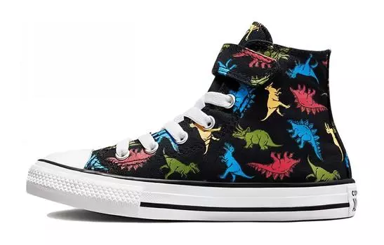 Converse Chuck Taylor All Star Детские парусиновые туфли GS, Black/Green