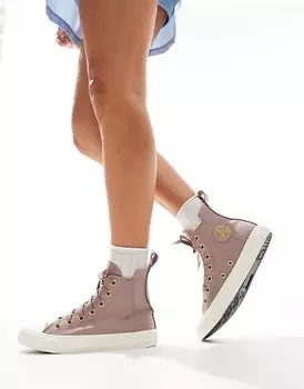 Converse – Chuck Taylor All Star Hi – спортивная обувь пыльно-розового цвета