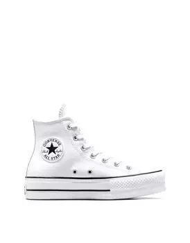 Converse – Chuck Taylor All Star Lift Hi – белые высокие кроссовки