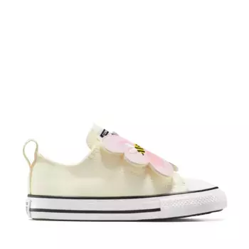 Converse Chuck Taylor All Star One Strap Joyful Florals повседневные кеды для малышей, бежевый