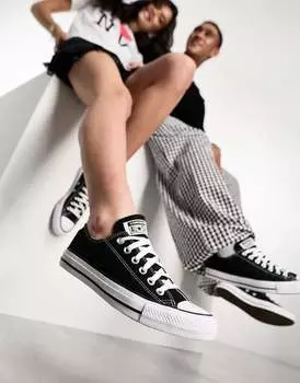 Converse – Chuck Taylor All Star Ox – Черные кроссовки