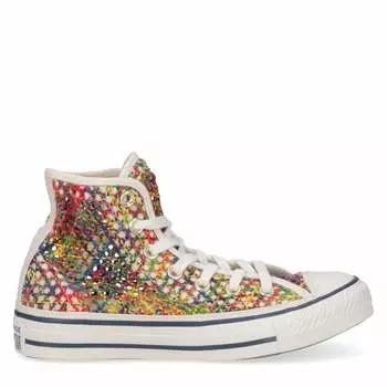 Converse Chuck Taylor All Star женские разноцветные холщовые трикотажные кеды, цвет multi