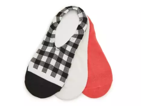Converse Classic женские кеды No Show Liners - 3 шт. в упаковке, черные/белые/розовые