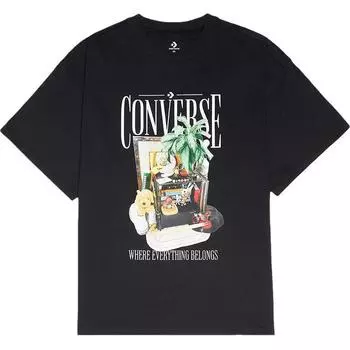 Converse Футболка унисекс черные