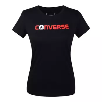 Converse Футболка женская, черный