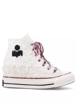 Converse кеды Chuck 70 на танкетке из коллаборации с Isabel Marant, белый