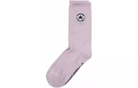 Converse Носки до середины голени унисекс, 1 упаковка, розовые