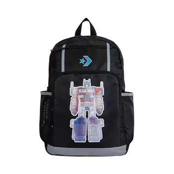 Converse Рюкзак из полиэстера с логотипом Transformers Co, обычный, насыщенно-черный