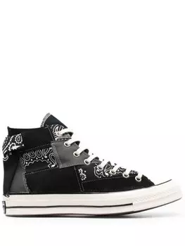 Converse высокие кеды Chuck 70 в технике пэчворк, черный