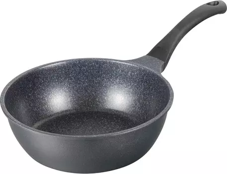 Cook Delhi ACM-9572 Легкая глубокая сковорода, 9,4 дюйма (24 см), для газового огня, не содержит ПФОК, обработана фторсодержащей смолой WAHEI FREIZ, Marble Coat (Gas)