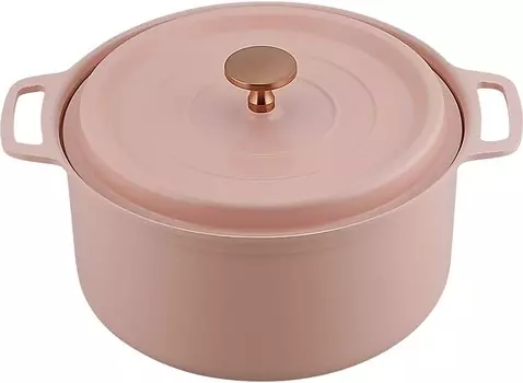 Cook Share RB-1511 Легкая кастрюля раку 7,9 дюймов (20 см) (матовый розовый) WAHEI FREIZ, Pink